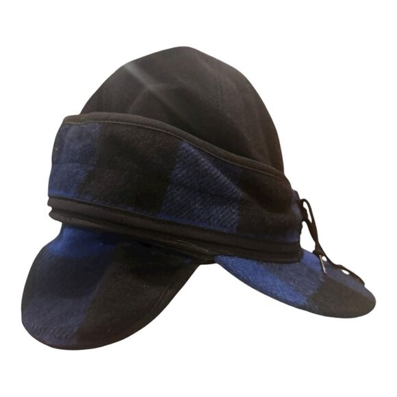 CrownCap Women’s Black and Blue Buffalo Railroad Hat Size L main image 11